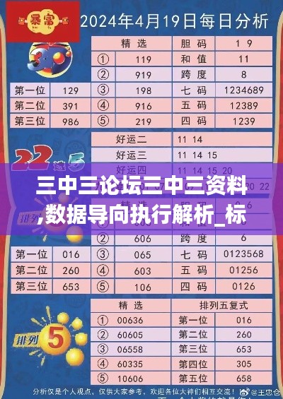 三中三论坛三中三资料,数据导向执行解析_标准版1.916