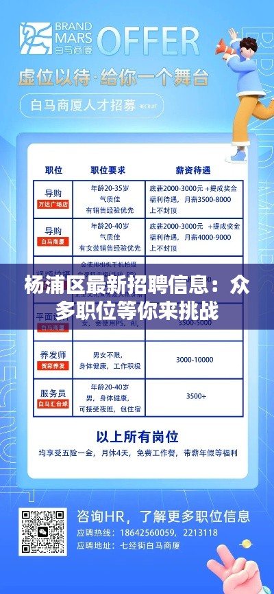 杨浦区最新招聘信息:众多职位等你来挑战