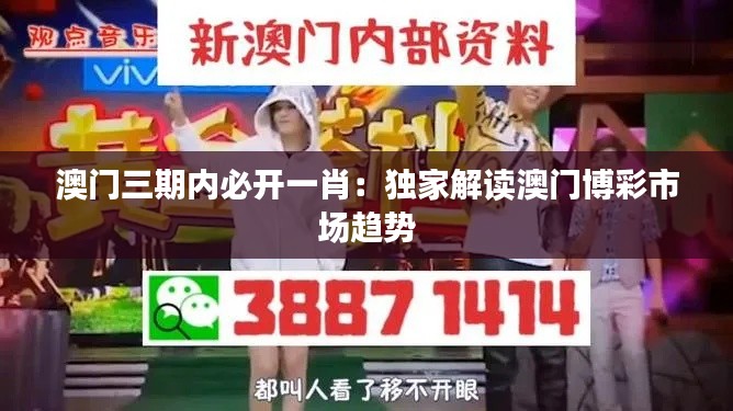 澳门三期内必开一肖:独家解读澳门博彩市场趋势