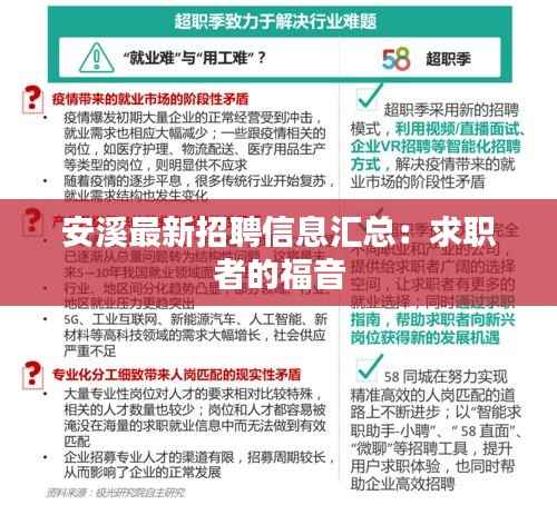 安溪最新招聘信息汇总:求职者的福音