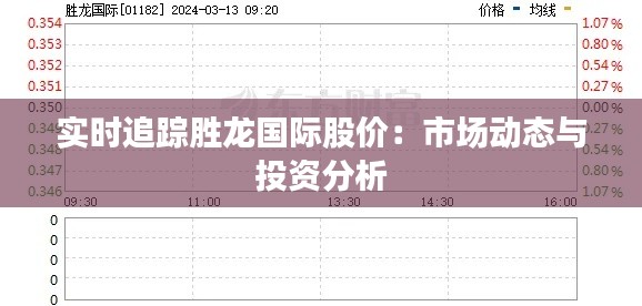 实时追踪胜龙国际股价:市场动态与投资分析