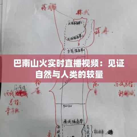 巴南山火实时直播视频:见证自然与人类的较量