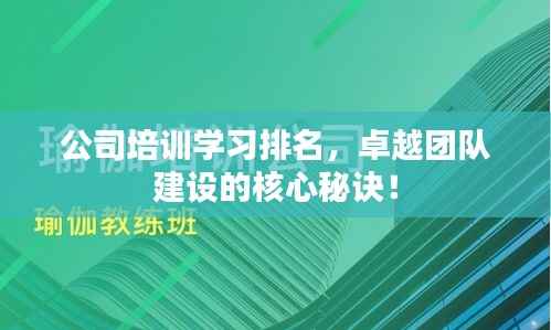 公司培训学习排名,卓越团队建设的核心秘诀!